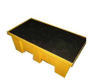 Pallet antiderrames para 2 Tambores